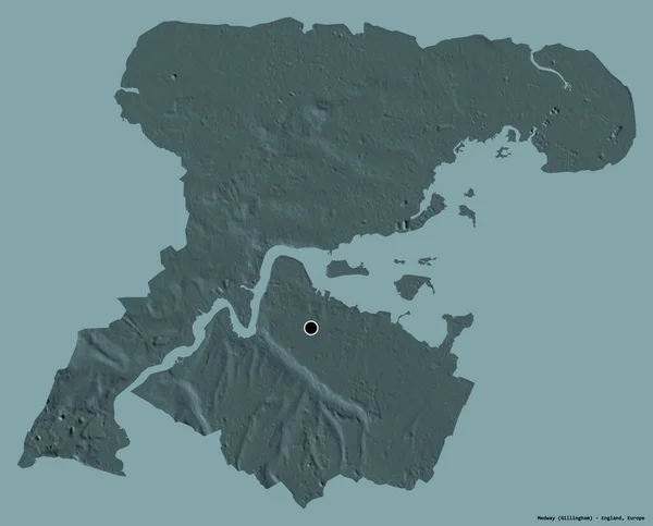 Forma Medway Autorità Unitaria Dell Inghilterra Con Sua Capitale Isolata — Foto Stock