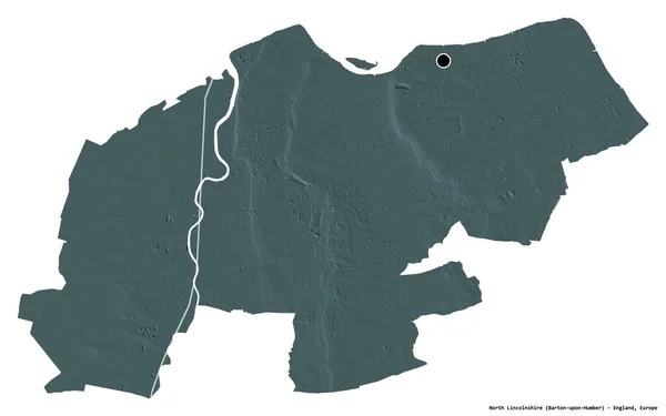 Forma Del North Lincolnshire Autorità Unitaria Dell Inghilterra Con Sua — Foto Stock