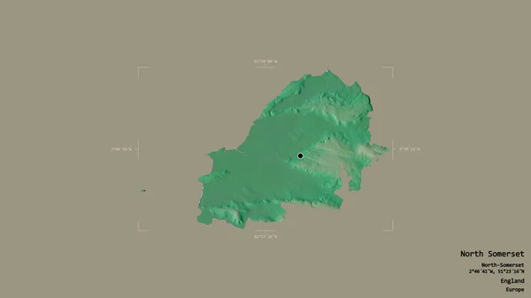 Área Somerset Del Norte Autoridad Unitaria Inglaterra Aislada Sobre Fondo —  Fotos de Stock