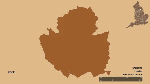 Yorkin Muoto Englannin Yhtenäinen Auktoriteetti Jonka Pääkaupunki Eristetty Vakaalla Pohjalla — kuvapankkivalokuva