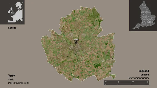 Shape York Die Einheitliche Autorität Englands Und Seiner Hauptstadt Entfernungsskala — Stockfoto