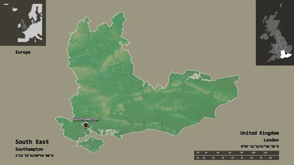 Vorm Van Het Zuidoosten Regio Van Het Verenigd Koninkrijk Hoofdstad — Stockfoto