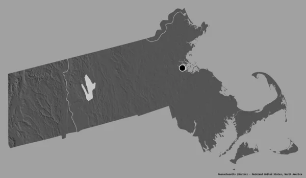 Vorm Van Massachusetts Staat Van Het Vasteland Van Verenigde Staten — Stockfoto