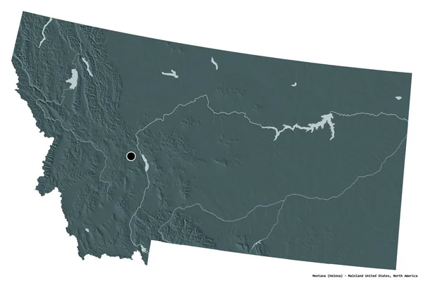 Vorm Van Montana Staat Van Het Vasteland Van Verenigde Staten — Stockfoto