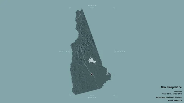 New Hampshire Bölgesi Birleşik Devletler Anakara Eyaleti Katı Bir Arka — Stok fotoğraf