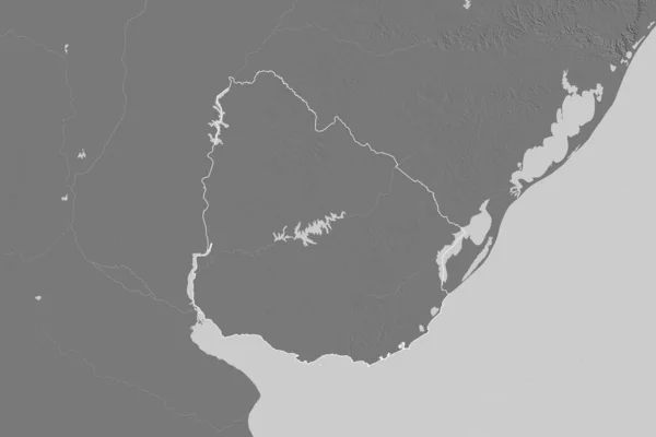 Εκτεταμένη Περιοχή Της Ουρουγουάης Υψόμετρο Μπίλεβελ Απόδοση — Φωτογραφία Αρχείου
