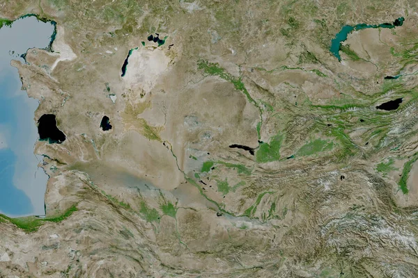 乌兹别克斯坦幅员辽阔 卫星图像 3D渲染 — 图库照片