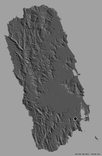 Forma Binh Inh Provincia Vietnam Con Capital Aislada Sobre Fondo —  Fotos de Stock