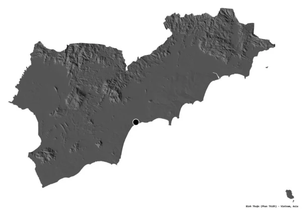 Form Von Binh Thuan Provinz Von Vietnam Mit Seiner Hauptstadt — Stockfoto