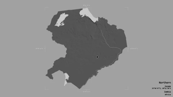 Північний Регіон Провінція Замбія Ізольований Твердому Тлі Геологічно Обмеженому Ящику — стокове фото