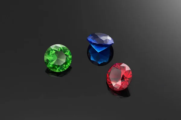 Três pedras preciosas grandes — Fotografia de Stock