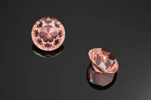 Expensive gemstones close up. Morganite Royalty Free Stock Images