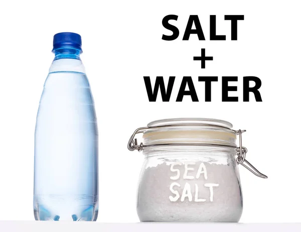 塩は体内の水を保持します — ストック写真