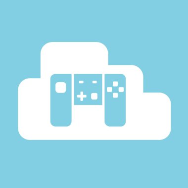 mavi arka plan üzerinde bir gamepad