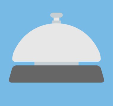 Servis veya resepsiyon zili simgesi