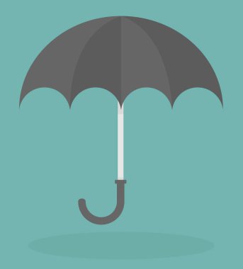şemsiye simgesi vektör illüstrasyonu