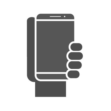 El ele tutuşan akıllı telefon simgesi