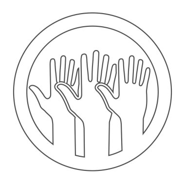 Simge kavramı gönüllü. Daire şeklinde.