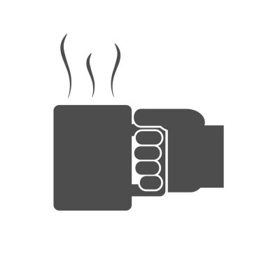 Bir kupa simgesi tutan el