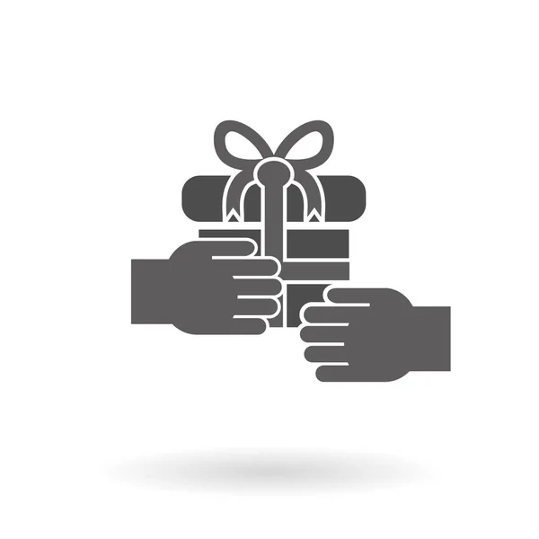 Gifting Ícone Conceito Vetor Ilustração —  Vetores de Stock