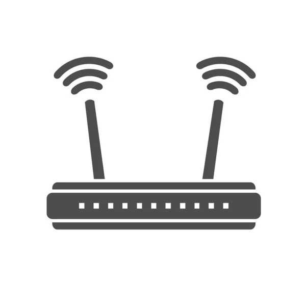 Icono Del Router Inalámbrico Vectorial — Vector de stock