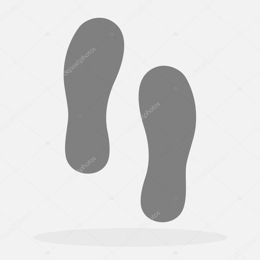 Footsteps icon vector illustration