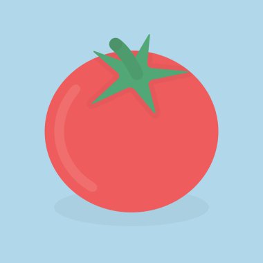 domates simgesi. düz tasarım