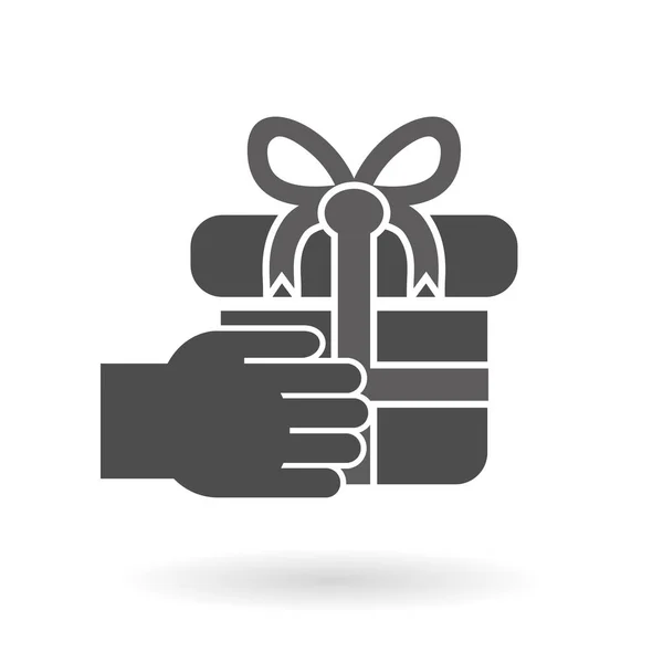 Gifting Ícone Conceito Vetor Ilustração —  Vetores de Stock