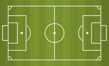futbol sahası üstü görünümü