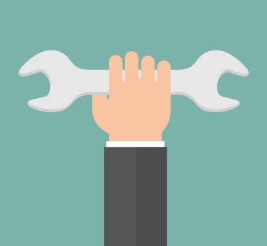 El tutma anahtar. Düz tasarım