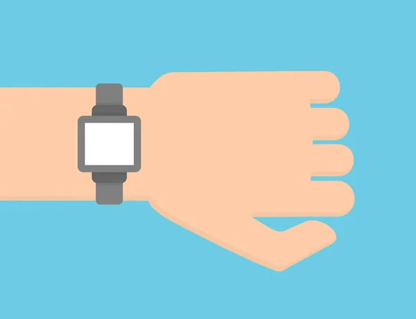 Smart Watch Arm Blank Display — Stock Vector