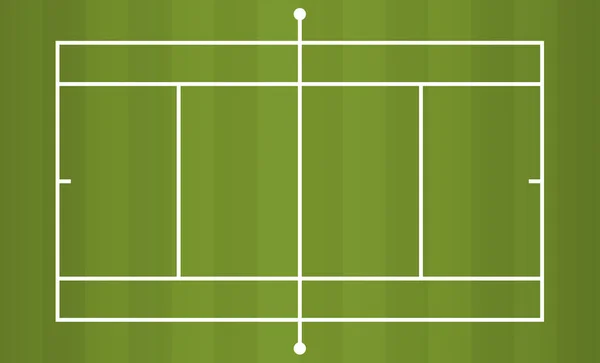 Court Tennis Vue Dessus — Image vectorielle