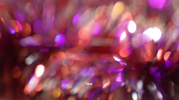 Festive Decoration Abstract Background Glowing Spots Particles — Stock Video