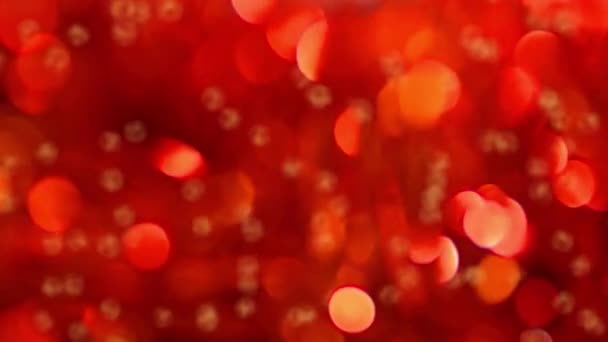 Decoración festiva. Fondo abstracto de manchas y partículas brillantes — Vídeo de stock