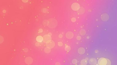 3d arka plan: geometrik yüzeyi, daireler ve hareket yıldızlarda. Makro Soyut animasyon