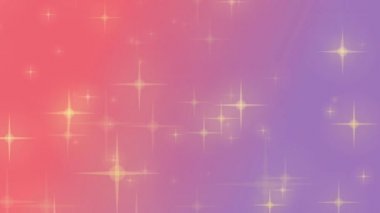 3d arka plan: geometrik yüzeyi, daireler ve hareket yıldızlarda. Makro Soyut animasyon