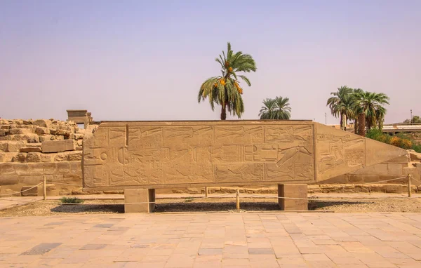 Ruinas Del Hermoso Templo Antiguo Luxor Ruinas Del Templo Central — Foto de Stock