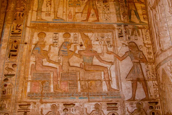 Schöner Alter Tempel Von Medina Habu Ägypten Luxor — Stockfoto