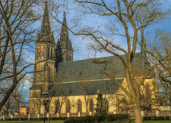 Gyönyörű Épület Bazilika Szent Péter Pál Város Prága Cseh Köztársaság — Stock Fotó