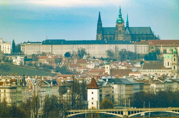 Schöne Landschaft Der Stadt Prag Tschechische Republik Blick Auf Die — Stockfoto