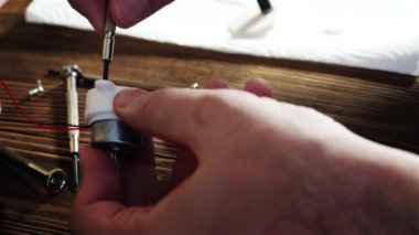 küçük bir elektrik motoru ana ayrıştırır