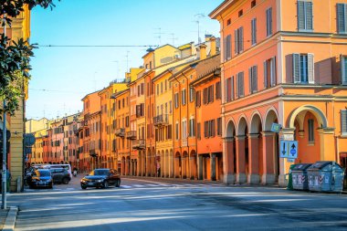 Eski İtalyan Bologna şehir güzel mimari