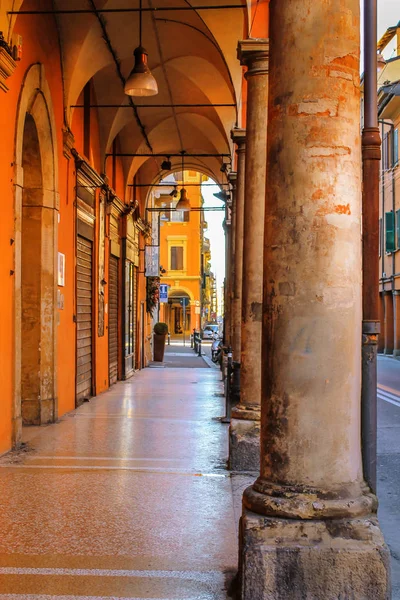 Eski Talyan Bologna Şehir Güzel Mimari — Stok fotoğraf