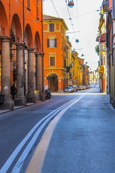 Eski Talyan Bologna Şehir Güzel Mimari — Stok fotoğraf
