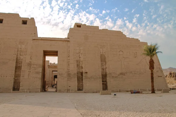 Hermoso Templo Antiguo Medina Habu Egipto Luxor — Foto de Stock