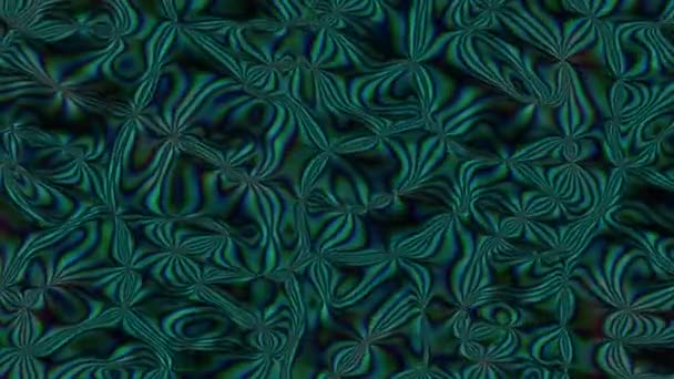 抽象的な 運動の幾何学的な表面 神経叢のスタイルでマクロ抽象的なアニメーション — ストック動画