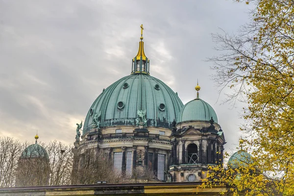 Majestuosa Catedral Berlín Edificio Cúpula Catedral Protestante Berlín Alemania —  Fotos de Stock