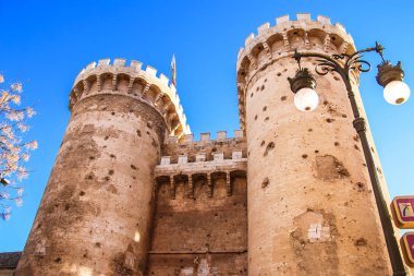 Savunma kuleleri Quart Valencia tarihi merkezi