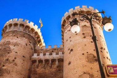 Savunma kuleleri Quart Valencia tarihi merkezi