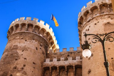 Savunma kuleleri Quart Valencia tarihi merkezi